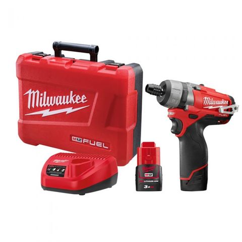 MILWAUKEE M12 FUEL 2-SPEED 1/4" HEX SCREWDRIVER KIT