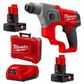 MILWAUKEE M12 FUEL 12V 4.0AH LI-ION 16MM SDS PLUS ROTARY HAMMER KIT