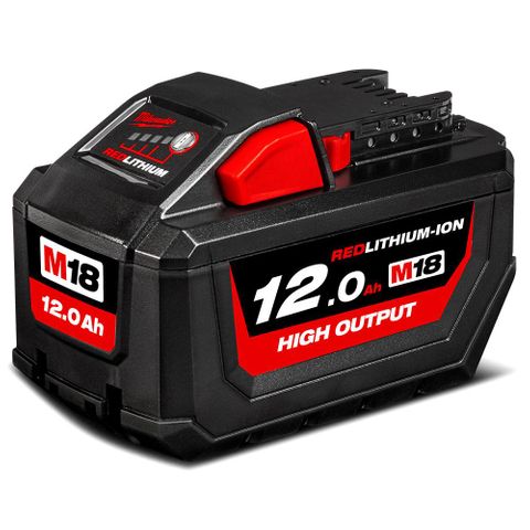 MILWAUKEE18V 12.0AH LI-ION CORDLESS RED LITHIUM HIGH OUTPUT BATTERY