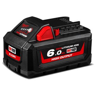 MILWAUKEE 18V 6.0AH LI-ION CORDLESS RED LITHIUM HIGH OUTPUT BATTERY