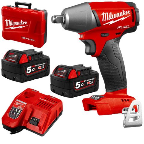 MILWAUKEE M18 FUEL 18V LI-ION 1/2" COMPACT IMPACT WRENCH WITH FRICTION RING KIT