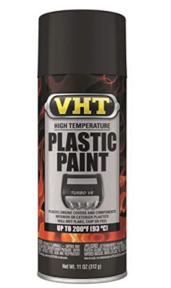 VHT HIGH TEMPERATURE PLASTIC PAINT &ndash; MATT BLACK 315G