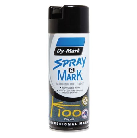 SPRAY & MARK MARKING OUT PAINT – BLACK 350G