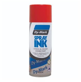 DYMARK SPRAY INK STENCIL & COLOUR CODING PAINT – RED 315G