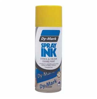 DYMARK SPRAY INK STENCIL & COLOUR CODING PAINT – YELLOW 315G