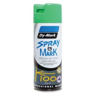 SPRAY & MARK MARKING OUT PAINT – FLURO GREEN 350G