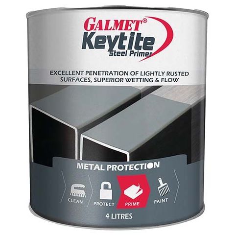 GALMET KEYTITE STEEL PRIMER – GREY 4LTR