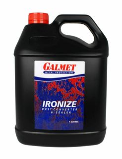 GALMET IRONIZE RUST CONVERTER & SEALER - WHITE 4LTR