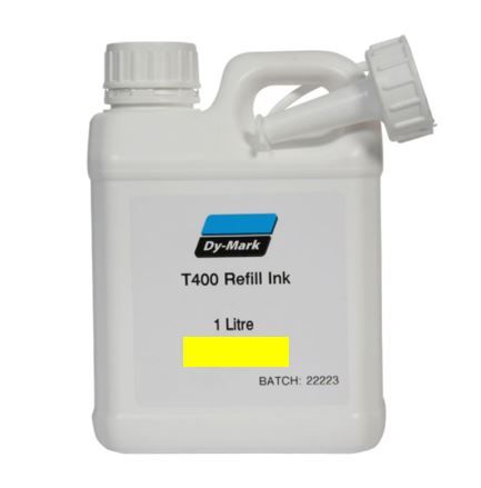 DYMARK BALL MARKER REFILL INK T400 - YELLOW 1LTR