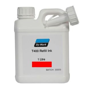 DYMARK BALL MARKER REFILL INK T400 - RED 1LTR