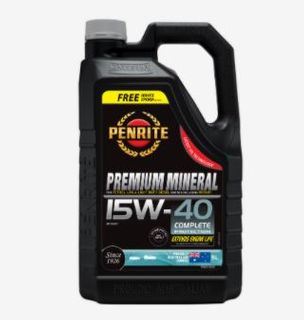 PENRITE PREMIUM MINERAL 15W-40 ENGINE OIL - 5LTR