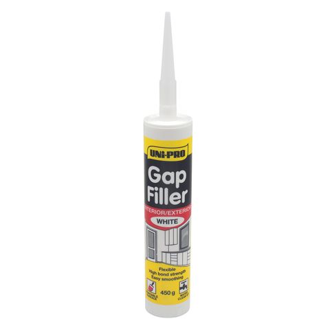 UNI-PRO GAP FILLER INTERIOR/EXTERIOR - WHITE 450ML