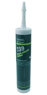 DOWSIL 739 RTV PLASTIC ADHESIVE SILICONE - BLACK 300ML