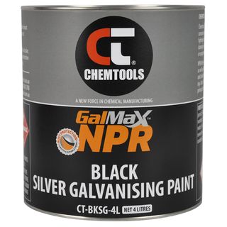 CHEMTOOLS NPR GALVANISING PAINT - GLOSS BLACK - 4LTR