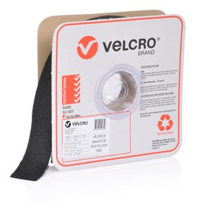 VELCRO BRAND 50MM PRESSURE SENSITIVE 0172 TAPE LOOP – BLACK 25MTR