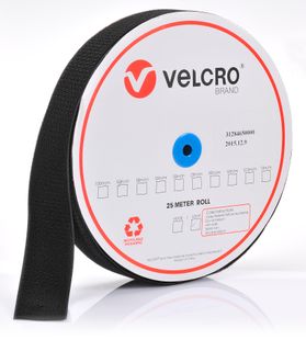 VELCRO BRAND 50MM SEW ON LOOP TAPE – BLACK 25MTR