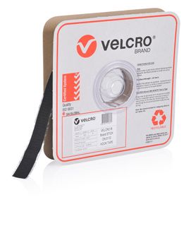 VELCRO BRAND 25MM PRESSURE SENSITIVE 0172 TAPE HOOK – BLACK 25MTR