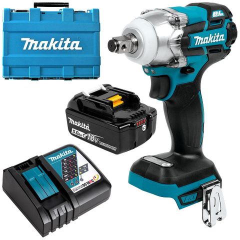 MAKITA 18V 5.0AH LI-ION 1/2" BRUSHLESS IMPACT WRENCH KIT