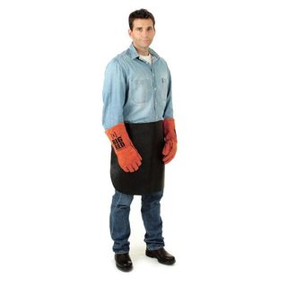 ELLIOTTS GRAIN LEATHER APRON, WAIST STYLE 510MM X 610MM LTH STRAPS