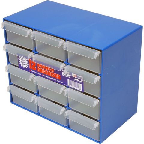 FISCHER 12 DRAWER ORGANISER