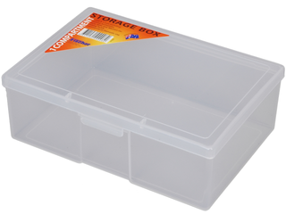 FISCHER 1 COMPARTMENT STORAGE BOX - CLEAR