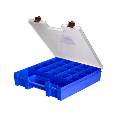 FISCHER EZI-PAK CARRY CASE - BLUE / CLEAR LID