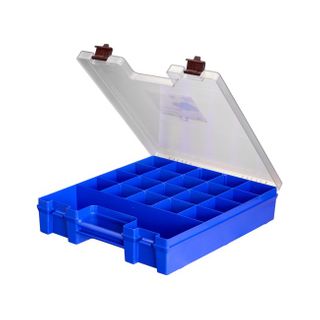 FISCHER EZI-PAK CARRY CASE - BLUE / CLEAR LID