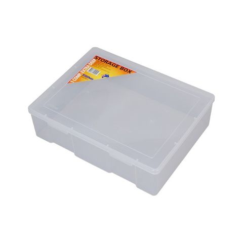 FISCHER 1 COMPARTMENT STORAGE BOX EXTRA DEEP - CLEAR