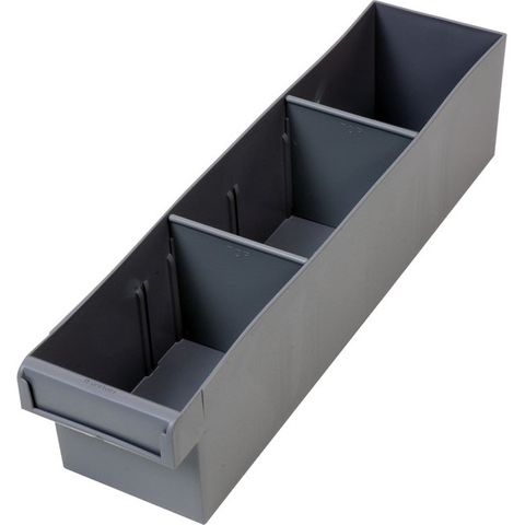 FISCHER 400MM MEDIUM PARTS TRAY WITH DIVIDERS – GREY