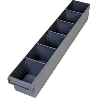 FISCHER 600MM MEDIUM PARTS TRAY WITH DIVIDERS – GREY