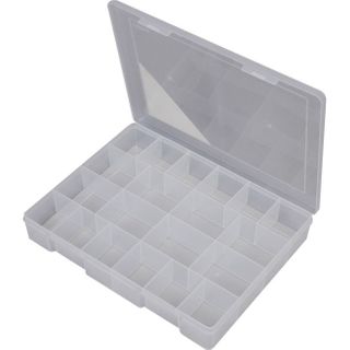 FISCHER 20 COMPARTMENT STORAGE BOX - CLEAR