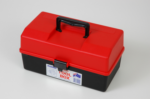 FISCHER 2 TRAY CANTILEVER PLASTIC TOOL BOX