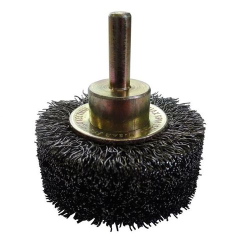 JOSCO 50MM X 6MM HIGH SPEED DECARBONISING CRIMPED WHEEL BRUSH