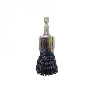 JOSCO 25MM CRIMPED 6.35MM HEX  SHANK CUP BRUSH