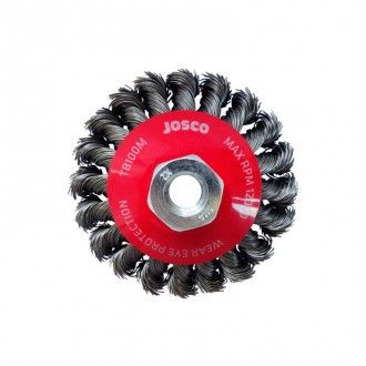 JOSCO 100MM X 13MM MULTI THREAD TWISTKNOT BEVEL BRUSH