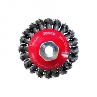 JOSCO 100MM X 13MM MULTI THREAD TWISTKNOT BEVEL BRUSH