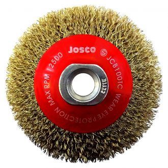 JOSCO 100MM MULTI THREAD CRIMPED BCTC BEVEL BRUSH