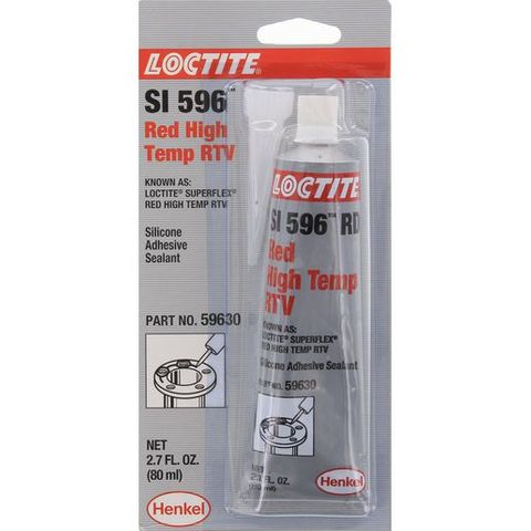 LOCTITE SI 596 SUPERFLEX RED RTV HI TEMP SILCONE ADHESIVE SEALANT - 80ML