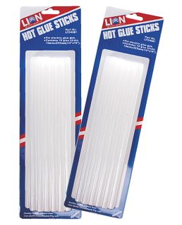 LION HOT GLUE GUN STICKS - 12 PCE