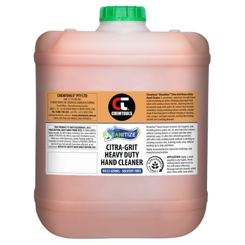 CHEMTOOLS KLEANITIZE CITRA GRIT HEAVY DUTY HAND CLEANER - 20L