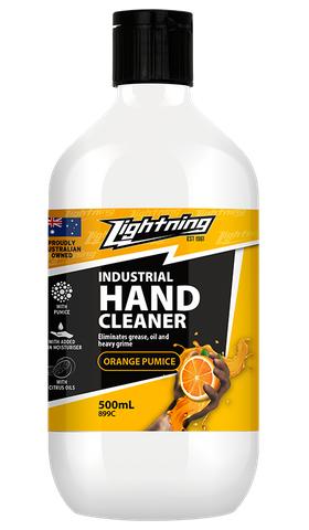 LIGHTNING ORANGE HAND CLEANER WITH PUMICE – 500ML