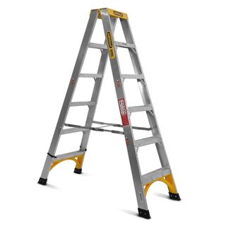 GORILLA DOUBLE SIDED ALUMINIUM 6 STEP LADDER 150KG – 1.8MTR (6FT)