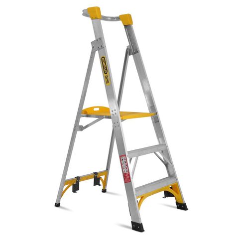 GORILLA ALUMINIUM 3 STEP PLATFORM LADDER 150KG - 0.9M (3FT)