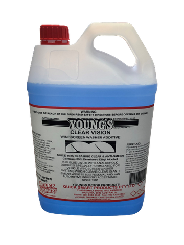 YOUNG'S CLEAR VISION WINDSCREEN WASHER ADDITIVE - 5LTR