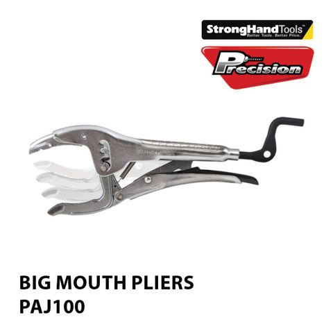 STRONGHAND PLIERS BIG MOUTH C-JAW STRONG GRIP ADJUSTABLE OPENING 6 - 80MM