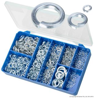 TORRES ZINC PLATED SPRING WASHER ASSORTED KIT