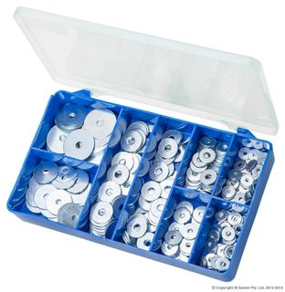 TORRES ZINC PLATED FENDER PENNY WASHERS ASSORTED KIT - SMALL