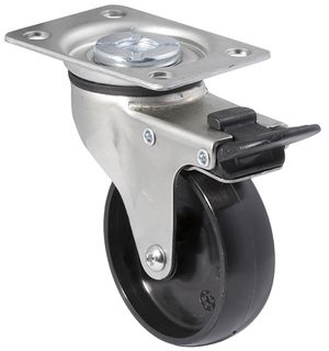 FALLSHAW K SERIES 75MM (3") SWIVEL CASTOR WITH BRAKE - 65KG