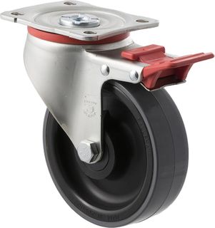 FALLSHAW J SERIES 125MM (5") SWIVEL CASTOR WITH BRAKE - 300KG