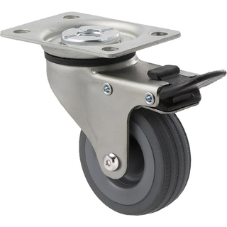 FALLSHAW K SERIES 65MM (2 1/2") SWIVEL CASTOR WITH BRAKE - 50KG